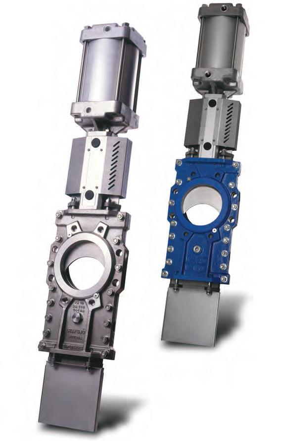 Knife gate valve HG Stafsjö s knife gate valve HG has excellent flow characteristics and gives a bi-directional tight sealing.