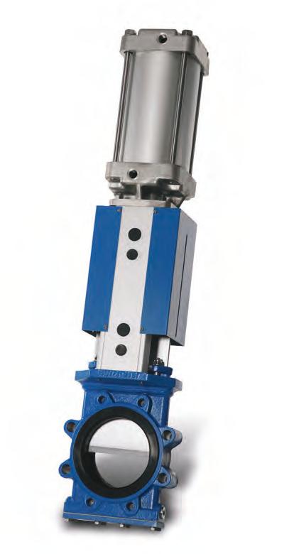 These valve types are always supplied ready to be locked in either opened or closed position with a locking pin and they are also prepared to be equipped with a bottom cover.