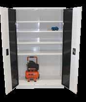 required Lockable 2 door storage cabinet,