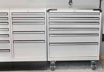 Stainless Work Tops Fixed series workshop storage can be used individually