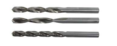 STRAIGHT SHANK DRILLS Special Straight Shank Twist Drills for Copper, Aluminum,Cast-iron Stanar No.: GB/T6135.3 Material: HSS Surface: Oxiize Finish Bright Finish TiAlN, TiN I L Weight 0.5 6 22 0.