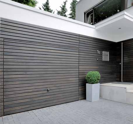 STYLE 905 FOR ON-SITE DESIGN Exclusive door aesthetics With style 905, you can create a garage front to fit your own ideas and personal architectural style.