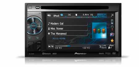 4 4 Pioneer AVH-2400BT Make wireless calls and watch video on a 5.