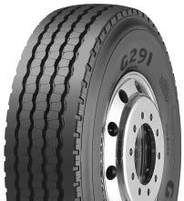 ALL-POSITION G291 VERSATILE TIRE WITH WEAR AND TRACTION TOUGHNESS FOR RUGGED METRO SERVICE. Hundreds of precision-shaped tread wedges help reduce irregular and excessive wear.