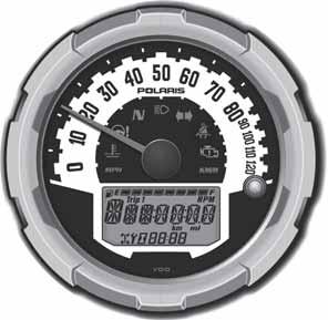 FEATURES AND CONTROLS Instrument Cluster High water pressure may damage components. Wash the vehicle by hand or with a garden hose using mild soap. Do not use alcohol to clean the instrument cluster.
