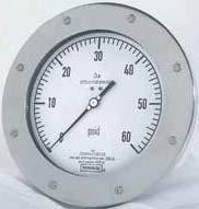 DIFFERENTIAL PRESSURE GAUGES SIZES: 2-1/2" and 4-1/2" CASE MATERIAL: Fiberglass reinforced plastic standard LENS: Acrylic standard; laminated safety glass optional; SENSOR HOUSING MATERIAL: Aluminum,