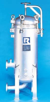 H I G H - C A P A C I T Y C A R T R I D G E F I L T E R H O U S I N G Cartridge Filter Housings These cartridge filters offer a wide range of flow capacities and contaminant holding