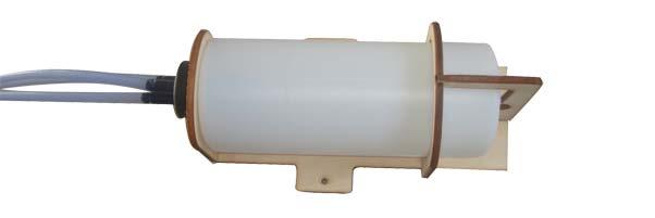 The top of the vent tube should rest just below the top of the tank. It should not touch the top of the tank.