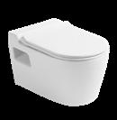 LUX Sleek curves. Lux Back to Wall Pan with Thin Seat Vitreous China Soft close seat WELS 4 Star 4.5/3L per flush 3.