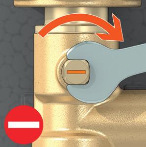 Captive nut Flow rate adjustment. In normal system operation, the ba valves must be fuy open.