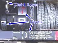 If the Winch Clutch is not fully disengaged, the Spool will turn and injury may result. 4. Activate Winch Motor. Briefly run Winch Motor in the Spool Out mode.