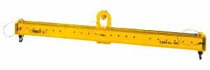 Engineered Lifting LIFTING & SPREADER BEAMS ADJUSTABLE LIFTING BEAM Bail adjusts horizontally for lifting unbalanced loads. Provides clearance in low headroom applications.