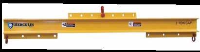Engineered Lifting LIFTING & SPREADER BEAMS ADJUSTABLE SPREADER/LIFTING BEAM Adjustable lifting points. Handles both wide and unbalanced loads. Low headroom capability. Shackles included.