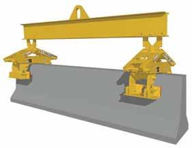 Beams can be used for other material handling applications when Barrier Grabs are removed.