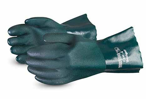Gloves GLOVES CHEMSTOP - PREMIUM QUALITY PVC COATED GLOVES Features High abrasion & chemical resistance Double-dipped PVC Rough palm-finish for excellent non-slip grip