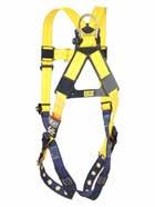 DBI/SALA Harnesses & Lanyards Delta Vest Style Harness Tangle free design Back D-ring Revolver torso adjusters Shoulder padding Tongue Buckle Legs 1102000C universal size Pass-Through Buckles