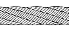 IWRC traditional style standard type rotation resistant rope mainly used on older mobile truck and yard cranes.