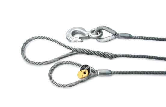 Wire Rope Assemblies STANDARD TERMINATIONS SLINGMASTER SPLICES Thimble Eyes Splice - Designed to protect the eye when attaching rings, fittings and other attachments Hand Splice - Tucked tale splice