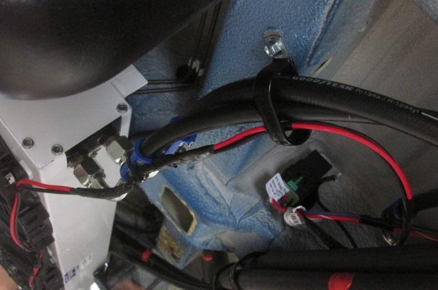 The two Black wires are factory butt spliced with a third Black wire which has an eyelet lug on the end which will be grounded to the vehicle chassis.