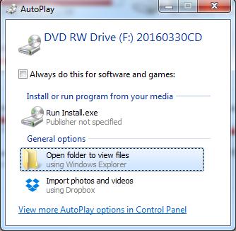 10. Installing KP8501 Drivers 1. Insert the CD supplied with the tester and when the Autoplay select Open folder to view files (Fig 32). 2. Double click on Software and USB driver folder (Fig. 33) 3.