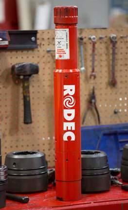 RODEC Slimline Tubing Swivel Engineered to meet demanding applications requiring a tubing swivel, the RODEC Downhole Tubing Swivel allows for installing and removing mechanically set tools.