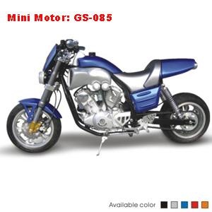 Model: GS-085 Newest Mini Motor 110cc, 4 stroke, air-cooled Front & Rear disc brake Electric/kick start Max speed: 60km/h Model No: GS-085 Max speed: 60km/h Rated load: 90kgs Fuel capacity: 1.