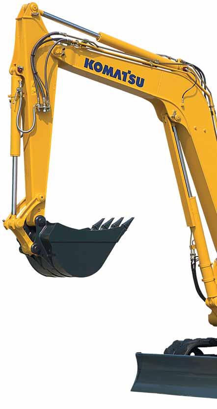 PC88MR-6 M IDI-EXCAVATOR WALK-AROUND Tradition and innovation The new PC88MR-6 compact midi-excavator is the result of expertise and technology that Komatsu has developed from over 80 years