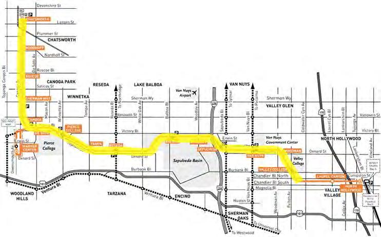 Orange Line BRT Improvements Opened in 2005 Extension to Chatsworth in 2012 26,000 daily boardings (weekdays); 92 million