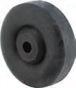 Wheels Spartan Supreme Wheels Spartan Supreme all rubber wheels consist of all black solid hard rubber material. Recommended for light to heavy loads on carpeted and hard surfaced floors.