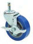 Light-Medium Duty Casters Light-Medium Duty Casters MADE IN U.S.A. STANDARD FEATURES Light-medium duty applications. Double row swivel construction. 5/16" diameter nut and bolt axle.