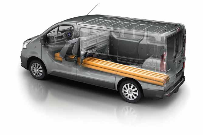 Helping you make the most of your space The Renault Trafic has been developed to help deliver clever storage solutions, giving you a more practical loading area.