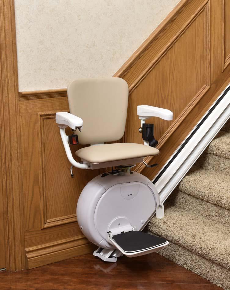 Chair stairlift ESSENTIAL ESSENTIAL Aesthetic design make the lift fit into any environment The chair stairlift for straight staircases The Essential stairlift is one of the easiest ways to stay in