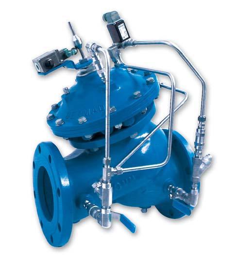 Booster Pump Control Valve Active Check Valve Isolates system from the effects of pump starts and stops for: Solitary single speed pumps Battery of single speed pumps (add & switch) Battery of