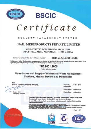 TM Hail Mediproducts Private Limited Hail Mediproducts Private Limited has been established in 1997, by a team of professionals.
