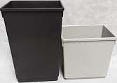 Plastic Soft Sided Wastebasket Product Code: 1358 or 2818 12 or 27 litre soft sided waste baskets are available in either black or grey and will not leak or dent.