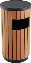 litres Dimensions (Helenus) H755 x Dia400mm Dimensions (Hector) *Ground fixing bolts H810 x W350 x D350mme Wood Look Available HECTOR Open Top Wood Effect Waste Bin Product Code: VWOO/40 EXTERNAL