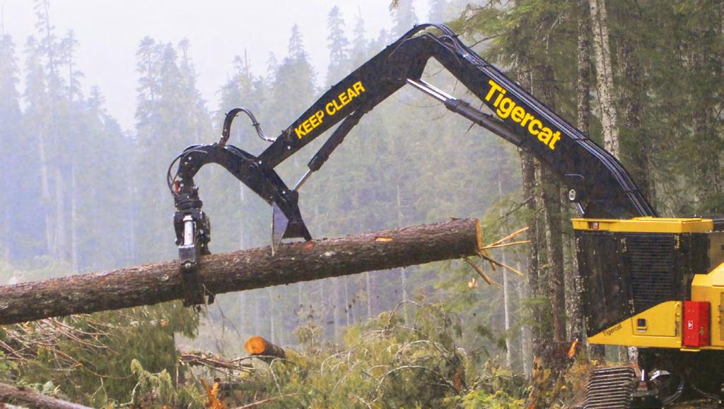 B O O M O P T I O N S LIVE HEEL OR FELLER DIRECTOR BOOM OPTIONS The Tigercat S855D series is versatile for felling, bunching and shovel logging.