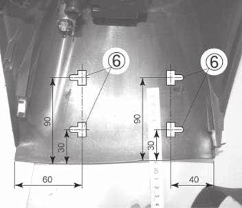 Route the harness of Instrument Panel Illumination (1) in a way to avoid interference with the cigar lighter socket, and fix the harness securely with Harness Fasteners (6).