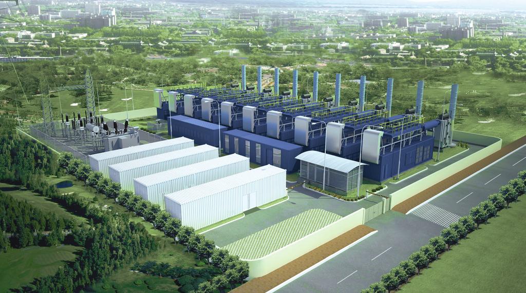 Innovative power station design FOR Diesel applications.