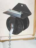 SILENT STEEL 280 SERIES CURTAIN TRACKS 280 No. 2803 (BL) Live End Pulley 1-2 lbs. 5 oz. Equipped with 2 oil-impregnated sleevebearing nylon wheels.