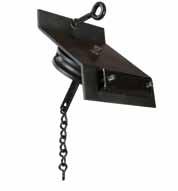 SILENT STEEL 280 SERIES CURTAIN TRACKS 280 No. 2864A45 Dead End Pulley 45 Degree Angle 1-6 lbs.