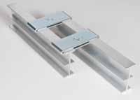 RIG-I-FLEX 140 SERIES CURTAIN TRACKS No. 4208 (BL) Hanging Clamp 1 pr. - 2-1/2 oz. Recommended spacing: 4' with additional units at curves and in stack areas.