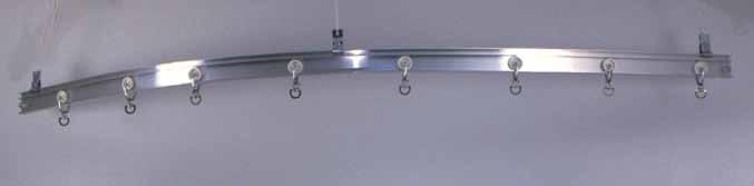 FLEX-I-TRAC 132 SERIES CURTAIN TRACKS Model 132 Assembly Cross Section of 132 Track Suspended Min. pocket width: 2 in. Cross Section of 132 Track Ceiling Mount Min. pocket width: 4 in.