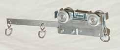 6) 220 No. 2208 Hanging Clamp 1 4 oz. Plated steel construction, provided in two halves. Recommended spacing 5 on center (also within 2" of each end pulley). Adjustable to any location.