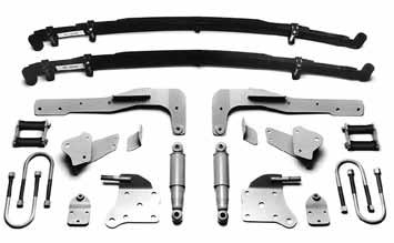 Kit use 1968-1974 Nova, 1967-1969 Camaro and Firebird (multi leaf rear ends), also 1957-1959 Ford 9, all Monarch-Granada 8, others fit by moving pads.