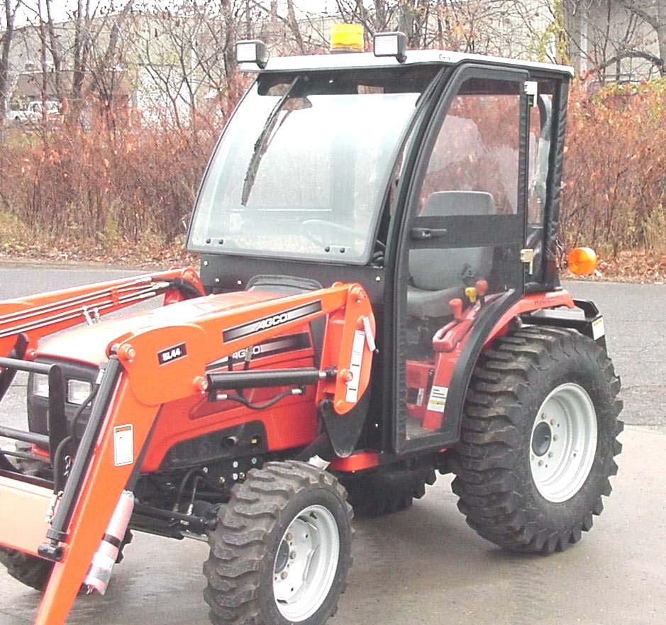 INSTALLATION & OWNER S MANUAL CAB INSTALLATION INSTRUCTIONS MASSEY FERGUSON THX FOR MASSEY FERGUSON 528, 53, AGCO ST28A, ST33A, CHALLENGER MT255B SOFT SIDED CAB ENCLOSURE (p/n MFTHXSS) This Curtis