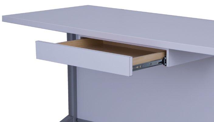 PENCIL DRAWER DIMENSIONS Overall Drawer Width: 22" Drawer Height: 3.