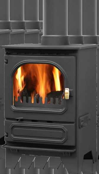 The Highlander-3 is also fitted as standard with a superb shaker grate. This enables logs or any other solid fuel to be burnt at maximum efficiency and is very easy and clean to operate.