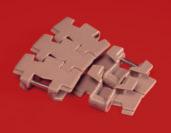 PLASTIC SLATBAND CHAINS page 75 page 123 page 71, 73 SMALL RADIUS SINGLE HINGE TAB WITH THICK TOP PLATE Chain type Code nr.