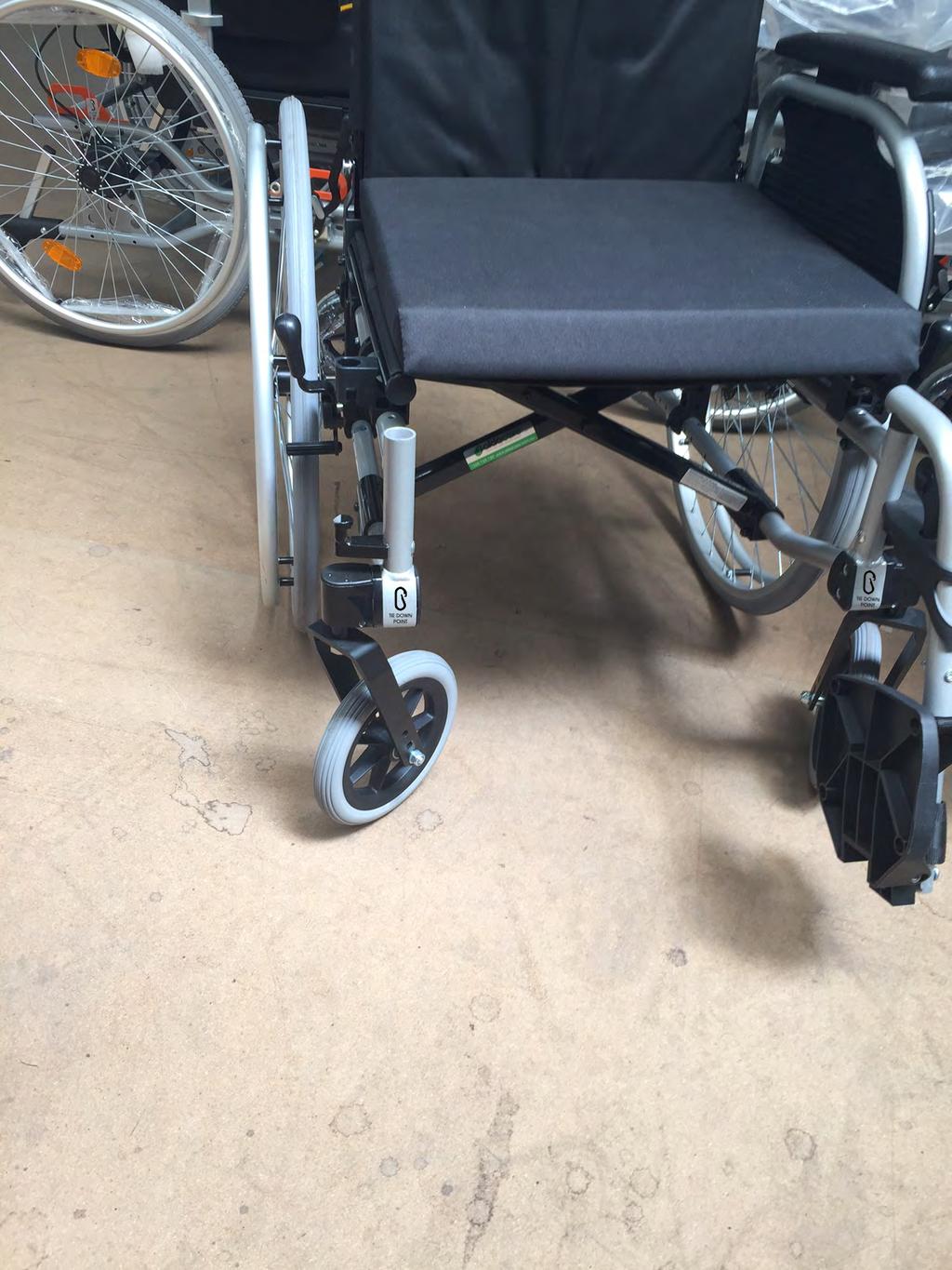 Transporting the Wheelchair (occupied) Aspire Evoke & Evoke JNR wheelchairs are compliant to AS/NZS 3696.